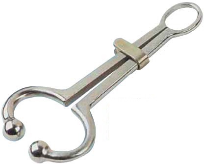 Nariguera Niquelada con Pasado 19 Cms