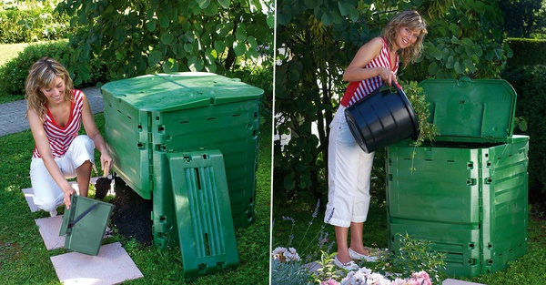 Compostadora Thermo King 900 litros Verde