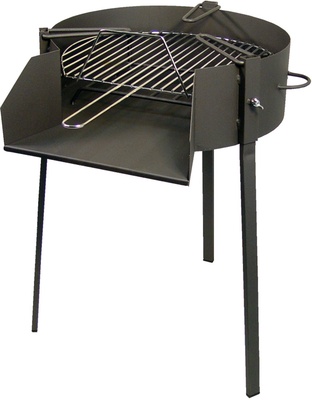 Barbacoa Redonda 50 cm con Soporte para Paella