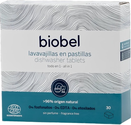 Pastilla Lavavajillas Eco 30 Ud Biobel Pastilla Lavavajillas Eco 30 Ud Biobel