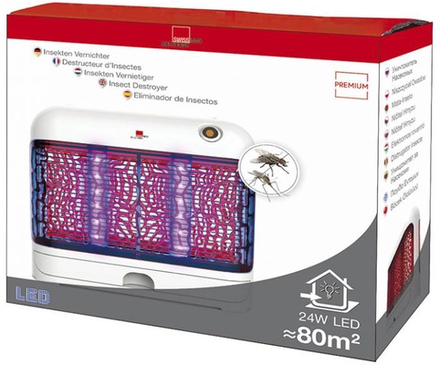 Lampara Mata Insectos Moscas y Mosquitos Led 24 Watt