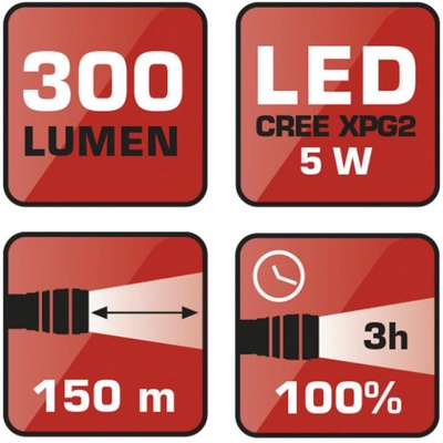 Linterna Led Cree Xpg 300 Lumens Ratio