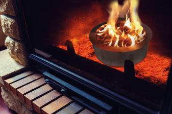 Quemador Pellet acero Inox Doble Capa C/cesta Recoge Cenizas Pb25