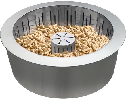 Quemador Pellet acero Inox Doble Capa C/cesta Recoge Cenizas Pb30