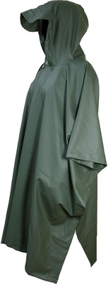 Poncho de Agua Pvc Verde Extrafuerte