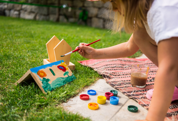 Lissi Comedero Pajaros para Pintar Kids Garden