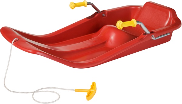 Trineo de Plastico Rojo con Freno Rolly Toys