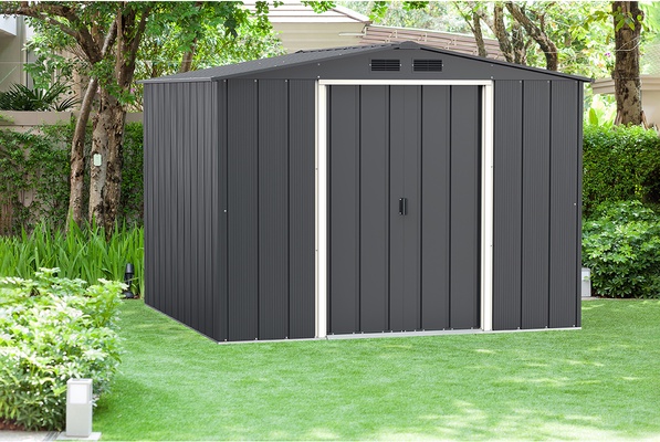 Caseta Metalica Jardin Duramax Modelo ECO Shed 8x8