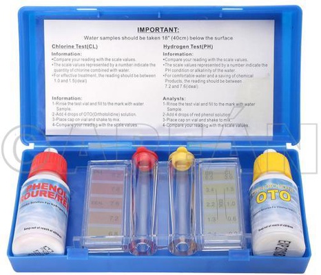 Piscina Test Kit Cloro + Ph