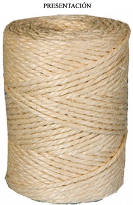 Sisal / Hilo 2 Cabos Bobina 400 Gramos