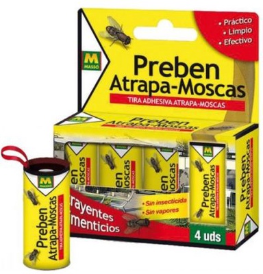 Atrapa Moscas Tira Adhesiva Preben 4 unidades