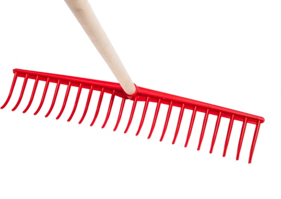 Rastrillo Plastico 22 Puas Curvo Rojo Rastrillo Plastico 22 Puas Curvo Rojo