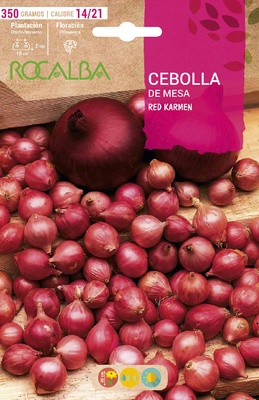 Semilla Bulbo Cebolla Roja Comred Calibre 14/21 350 Gramos