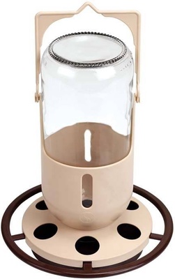 Comedero/Bebedero Botella de Cristal