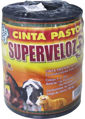 Cinta Conductora Pastor Superveloz 10 mm 200 metros