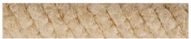 Cuerda Sisal Pita Ca�amo / Maroma 4 Cordones 6 mm ( Metro )