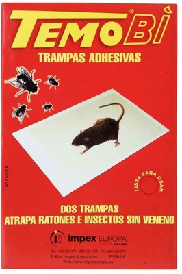 Trampa Temobi 2 unidades para Ratones E Insectos sin Veneno