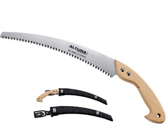 Serrucho Curvo Altuna Mango de Madera 330mm con Funda