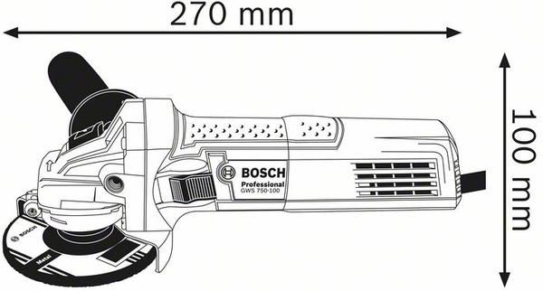 Amoladora Angular Profesional Bosch Gws 750