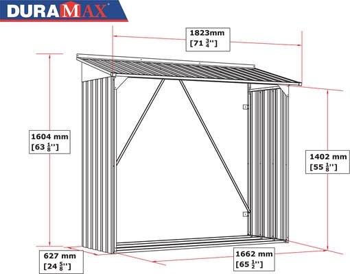 Le�ero Metalico Jardin Duramax Modelo Le�ero Antracita