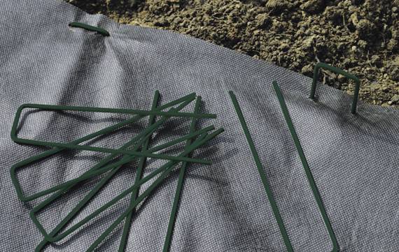 Grapa Metalica cesped artifical Fixsol 17x3,5cm Verde 10 unidades