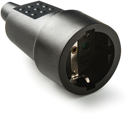 Base Tt 10a-250v Caucho Negro Duolec