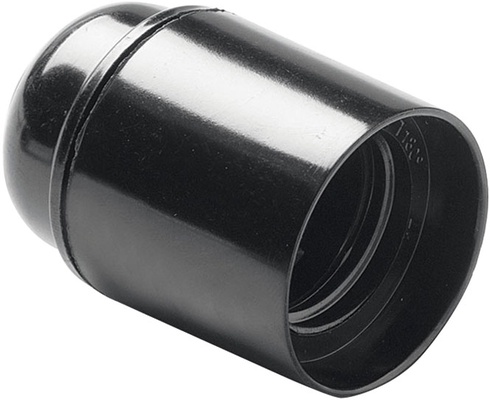 Portalamparas Liso E27 Negro Duolec