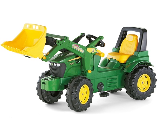 Tractor Rolly Toys John Deere 7930 con Pala Cargadora Verde