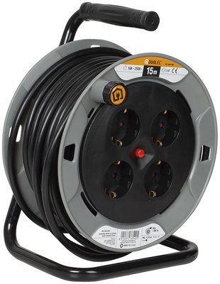 Enrollacable Duolec Profesional 15m Max 4000w