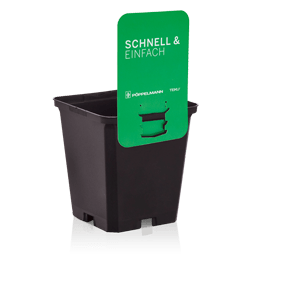 Maceta Cuadrada Semillero Teku Mqd 0,49l 9x9x9.5cm