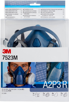 Kit de Media Mascara Reutilizable 3m Listo para Usar A2p3r 