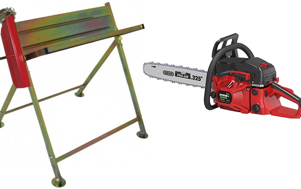 Pack Ahorro Motosierra Zuperverde + Caballete Motosierra 