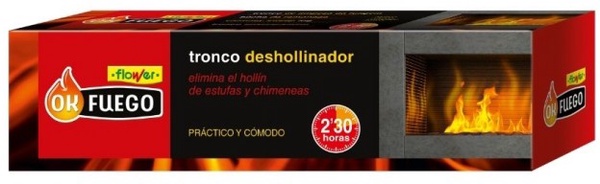 Ok Fuego Tronco Deshollinador de Estufas y Chimeneas 1,5 Kg