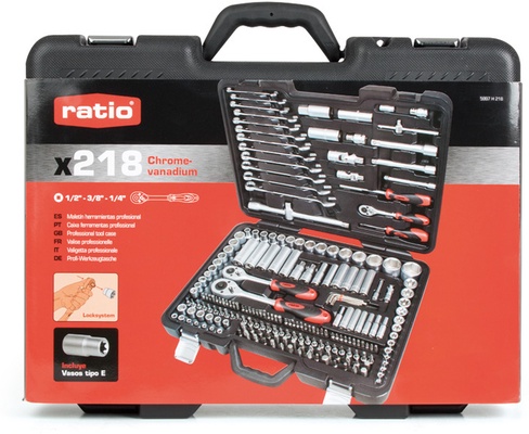 Malet�n Llaves de Vaso 218 Piezas Ratio