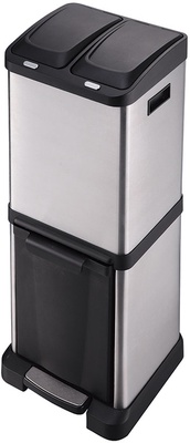 Cubo Pedal Ecologico 3 Compartimentos Habitex