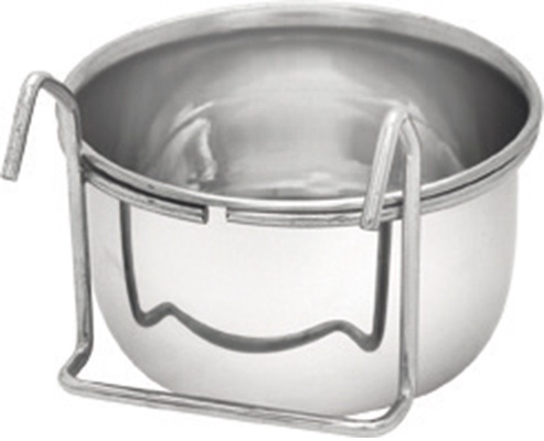 Comedero Acero Inoxidable Pajaros 300ml con Gancho