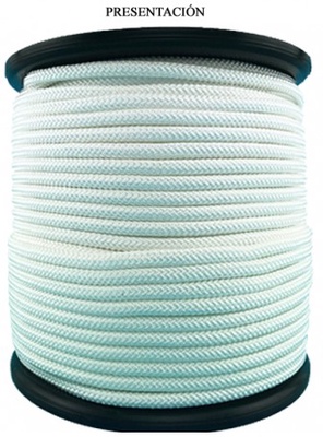 Cuerda Poliester Trenzado blanca 10 mm ( Metro )