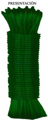 Cable acero / 3,5 mm Revestido Pvc 25 metros Verde