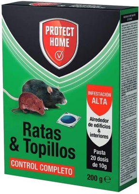 Protect Home Raticida en Pasta para Ratas y Topillos 200 gr
