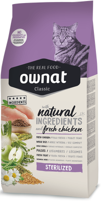 Pienso Gatos Ownat Classic Sterilized 15 kg