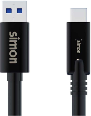 Cable Usb 3.1 c a Usb a 1 Metro Negro Simon