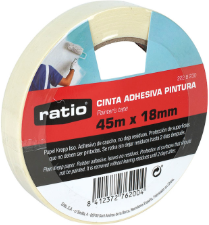 Cinta Adhesiva Krepp Liso 38mmx45m