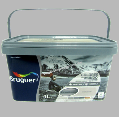Pintura Plastica Gris Suave Colores del Mundo Escandinavia 4l