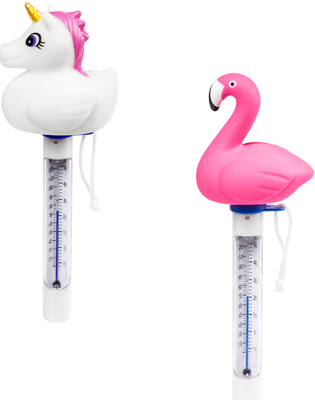 Termometro Flotador para Piscina Unicornio / Flamenco