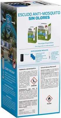 Anti Mosquito Thermacell para Exterior 20 m2 de Protecci�n Negro
