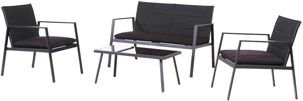Mesa Jardin acero Tuin Set + Sillones