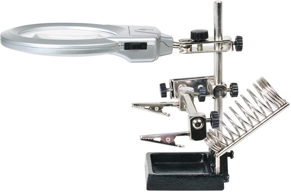 Lupa con Soporte Pinza Led Ratio 6399