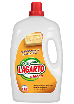 Detergente Lagarto Al Jabon 40 Lavados