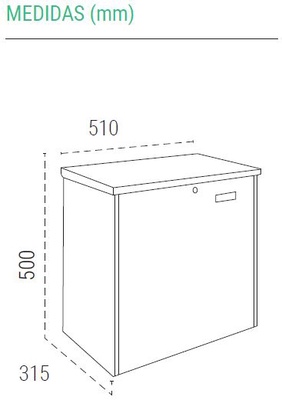 Buzon Paqueteria Bigpack Base Negro