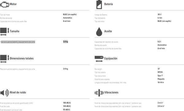 Motosierra Husqvarna T535ixp